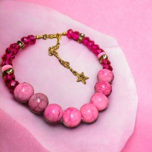 Pink Beaded Bracelet